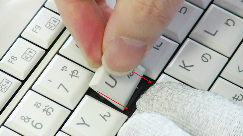 富士通 LIFEBOOK Aシリーズ をキーボード（ホワイト）部品で修理する | PCセルフリペア専門サイト